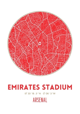 MAP OF EMIRATES STADIUM