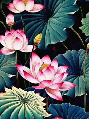 clean lotus flower