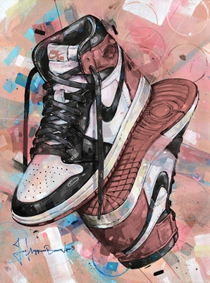 Nike air jordan rezavě růžová umění