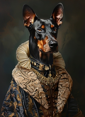 The doberman dog Renaissance