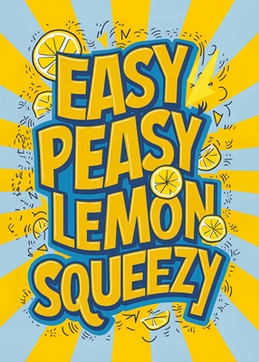 Es ist eine einfache Prise Zitrone Squeezy