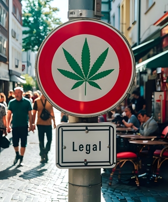 Weed legal sign