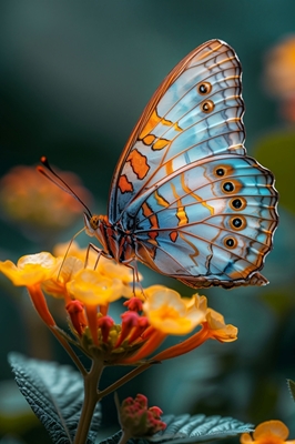 De delicate vlinder