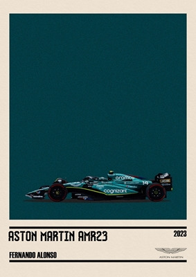 Fernando Alonso Car Poster 