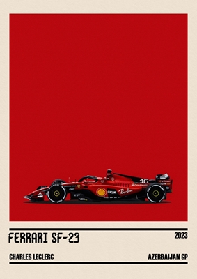 Charles Leclerc Car poster