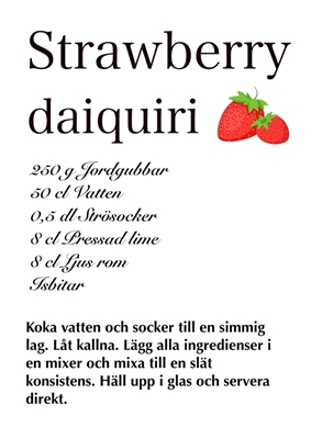 Strawberry daiquiri 