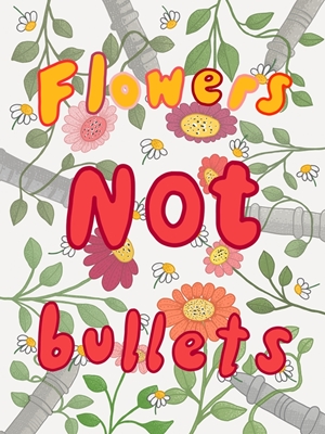 Blomster i stedet for kugler   