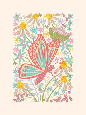 BUTTERFLY LANDING Mignon Floral