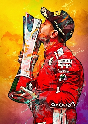 Sebastian Vettel Målning