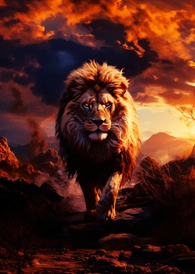 Rey León de la selva 