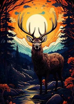 Malování jelenů