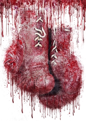 Pintura de guantes de boxeo
