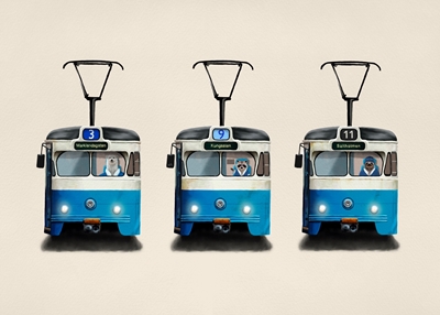 Göteborg : les tramways de Majorne