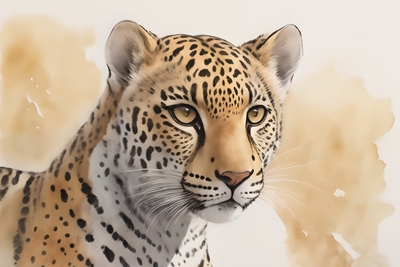 Portræt af en gepard