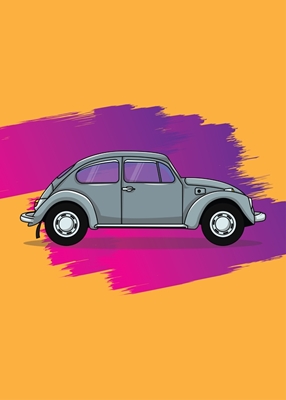 VW Fusca Ilustração Abstrata
