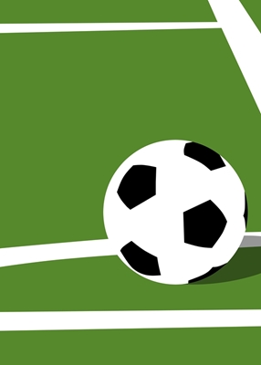 Balón de fútbol minimalista