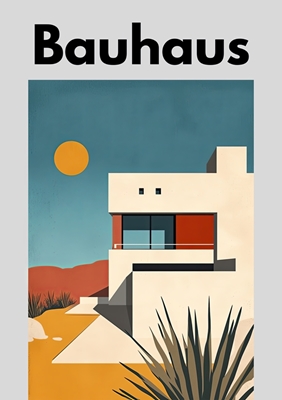 Bauhaus Affisch Konst Tryck