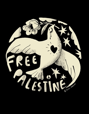 Svobodná Palestina (černá)