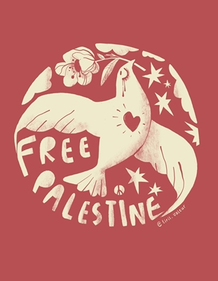 Vrij Palestina (rood)