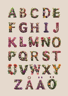 L’alphabet en fleurs