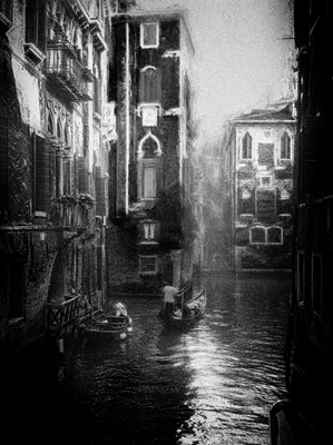 Momento mais tranquilo em Venedig