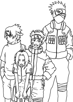 Naruto tým - Line