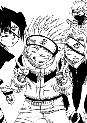Equipo Naruto - Manga