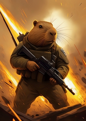 Kapybara ve válce