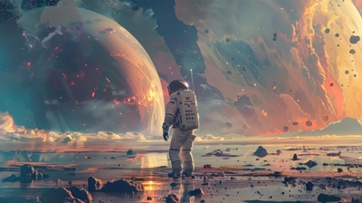 astronaut lost on a planet 