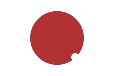 Japansk flagga ish
