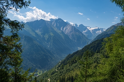 Výhledy na Alpy.