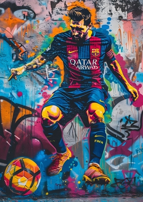 Lionel Messi Graffiti