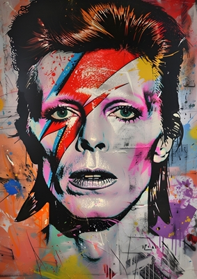 Pop-taide David Bowie Graffiti