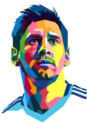 Lionel Messi Pop art