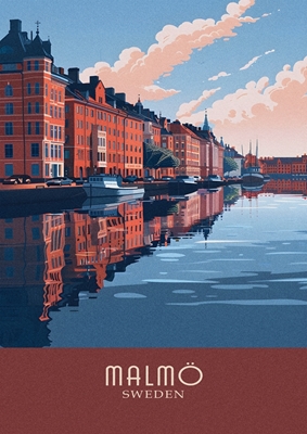 Póster de viaje a Malmö