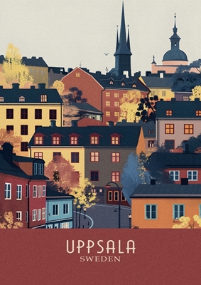 Cestovní plakát Uppsala