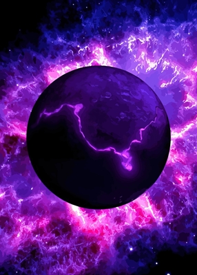 Avaruus violetti taide