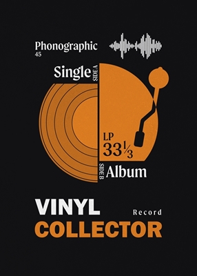 Collectionneur de vinyles - Orange