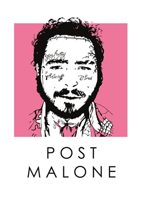 Innlegg Malone Fan plakat