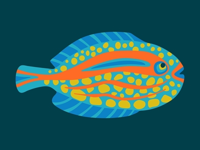TROPISK ZON Spot Fish Bright
