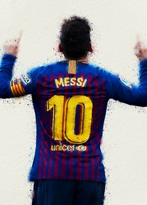 Lionel Messi målning