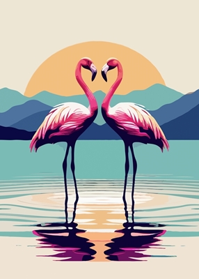 Lyserød flamingo