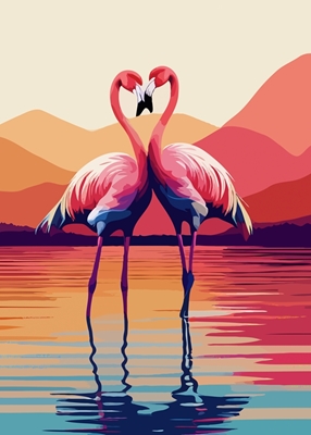 Süßer Flamingo