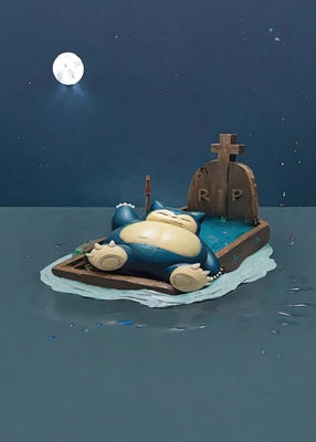Odpočívající Snorlax: Odpočívej v pokoji