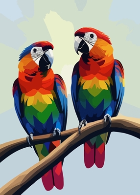 Søte papegøyer