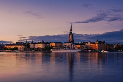 Solnedgang i Stockholm
