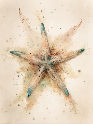 Estrella de mar abstracta