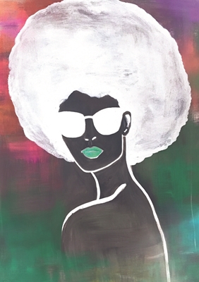 Afro art woman 