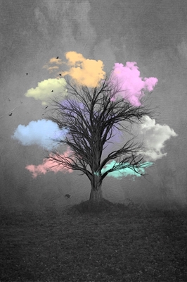 Magical Cloud Tree Fantasy