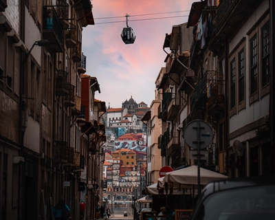 Solnedgång Porto
